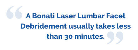 laser lumbar facet debridement